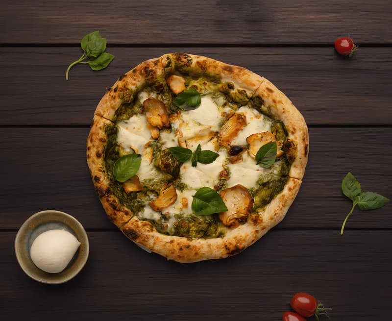 Pesto Pollo Pizza